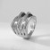 Ring Metal "Trend" Movement, Color silver, size 17