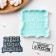 Silicone form “Your smile is priceless”, 8.5 × 8.3 × 1 cm, the color is turquoise