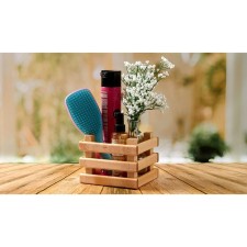 Polini Home Basket wooden box, lacquered color, 16x14x12 cm