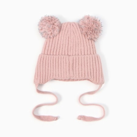 Children's hat, powder color, size 50-52-2