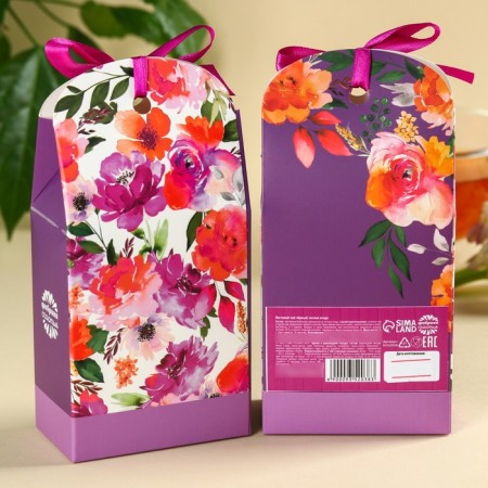 Gift set “Live Dream”, black tea with taste of forest berries 50 g, peanuts in chocolate glaze 100 g.-3