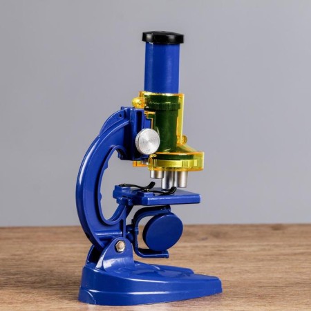 Microscope, increase in an increase of 450x, 200x, 100x, blue-4