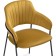 STULL OF THE METALLARCASE INKLE Metal/velor, black/yellow 57x56x82 cm