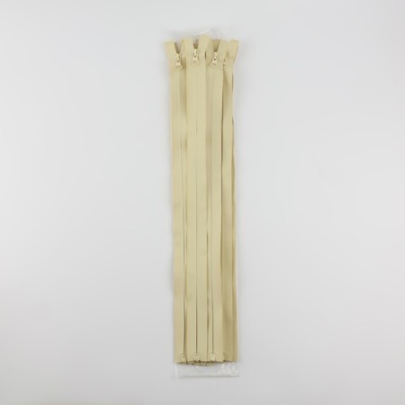 Lightning "Spiral", No. 7, detachable, waterproof, automatic lock, 50 cm, sand color-2