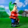 Garden Light "Dwarf with a lantern and a rooster" 31x23x56cm