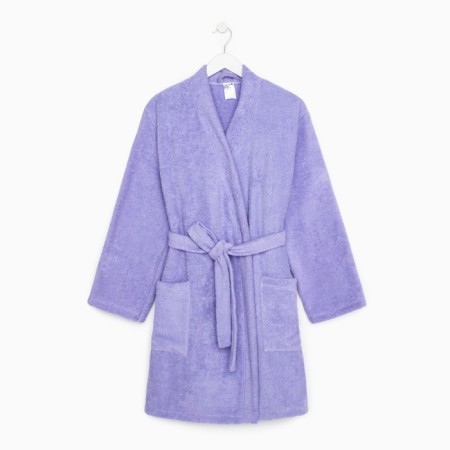Tainted female robe, economy and I size 42-44 lilac, 100% cotton, 320 g/m2-10