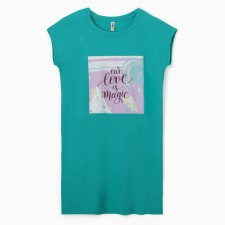 Homemade dress, turquoise color, rr 56