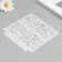 Stencil of background plastic "Flower" 13x13 cm