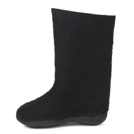 Women's boots, black color, size 38 (26 cm)-1