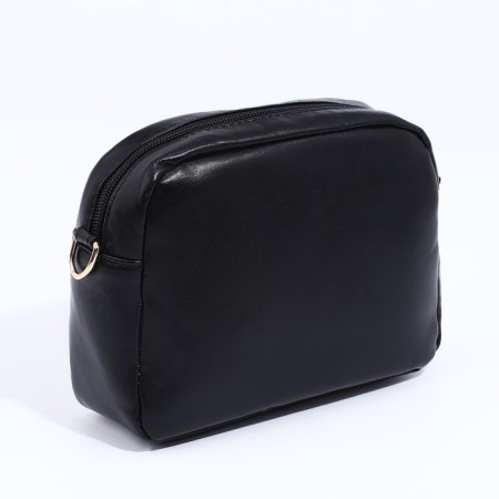 Bag Cross-Bodi with a zipper, black color-3