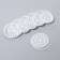 Palette (hole) for mixing glue, set - 40 pcs, plastic, 4.8 × 0.5 cm, white color