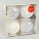 Set of balls plastic D-10 cm, 4 pcs "Melody" disco assorted, white