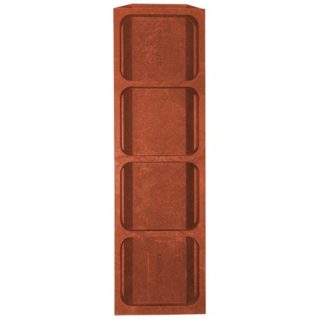 Suin-shaped PPC tray, 50 × 15 × 5 cm, terracott, lv-50 t-3