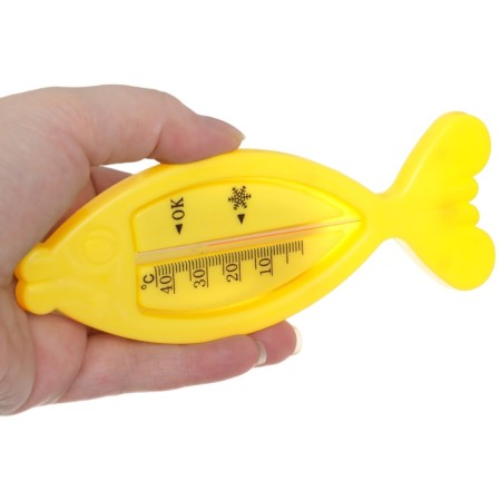 The thermometer for the bathroom "Fish", yellow color-6