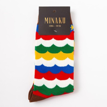Носки MINAKU «Разноцветные», размер 36-41 (23-27 см)-2