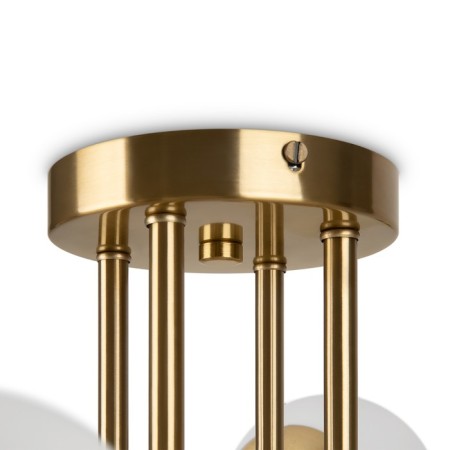 Suspended lamp Freya Fr5205PL-08BS Damask, 900x900x400 mm, E27, 8x60W, brass color-7