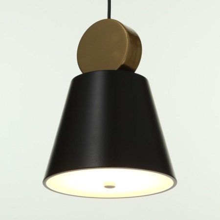 Lamp Bayerlux 2285/1b LED black and gold 20x20x24-124 cm-2
