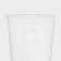 Measured glass of shade, 250 ml, transparent color