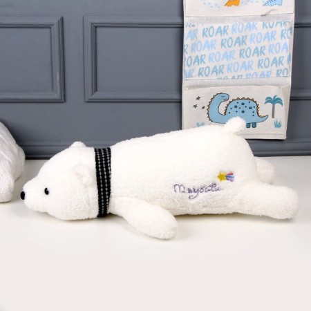 Soft toy-podushka "Bear", 60 cm, white color-2