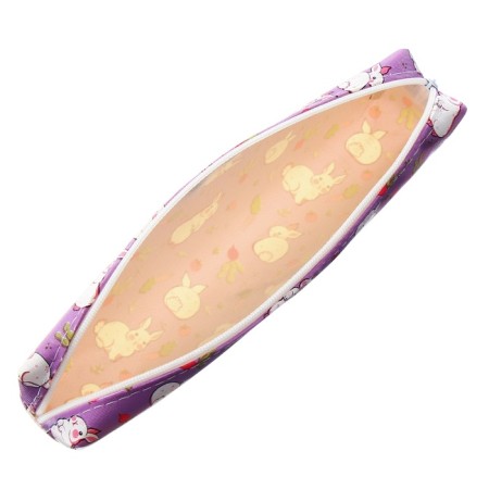 School Penal on the zipper Calligrata "Rabbits", lilac-3