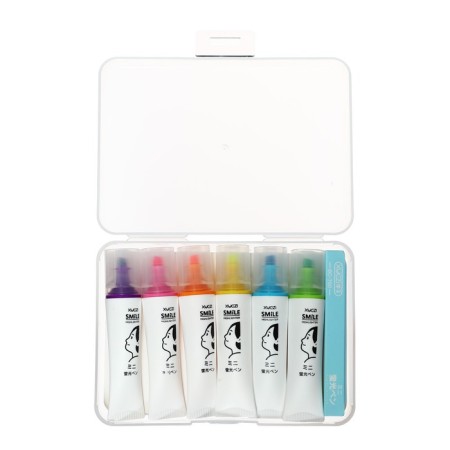 A set of markers-textbooks 6 pieces, 6 colors, mowed, tubes-1