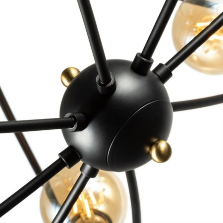 Glasgow chandelier, 8x40W E27, black color-2