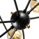 Glasgow chandelier, 8x40W E27, black color