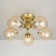 Ceiling chandelier CITILUX “Tommy” CL102153, 52x52x24.5 cm, 5x40W, E14, brown color