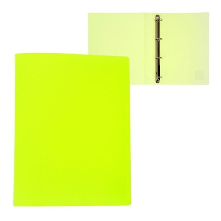 Folder on 4 rings A4, Calligrata, 40 mm, 500 μm, yellow