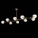 Suspended EVOLUCE lamp. Sle154823-09. Rametto. 9x40 watts, E27, 233x82x33 cm, golden color