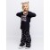 Children's kit: T -shirt, trousers, height 170 cm, black color