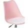 Computer chair Kolin Metal/Eco -leather/plastic, chrome/pink/white 49x56x78 cm