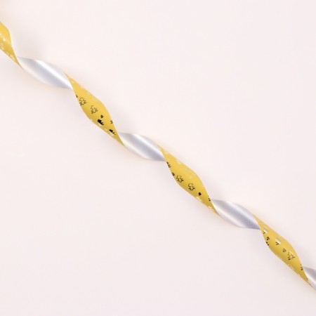Tape for decor and gifts, "Christmas trees", gold, 2 cm x 50 m-2