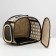 A folding bag-sheer with a separate entrance, EVA material, 43.5 x 28 x 33 cm, beige