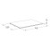 Sirius cabinet shelf, 748 × 559 × 16 mm, Oak color Wenge