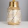 Carla desktop lamp 1x40W E14 white/gold 22x22x36cm