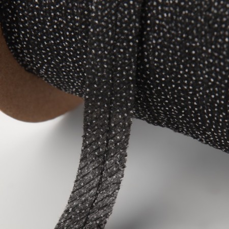 Non -woven ribbon, threaded, reinforced, 12 mm, 100 m, black color-1