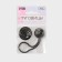 Decorative fastener, d = 2.5/3 cm, black color