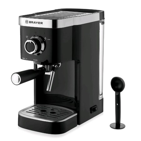 Brayer BR1100 coffee machine, Rozhnaya, 1500 watts, 1.25 l, cappuccino, black-2