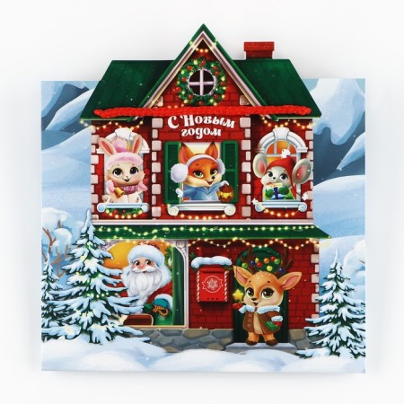 Gift Package "New Year's House", 25 x 27 x 10 cm, New Year-7