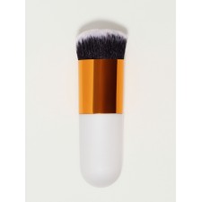 Brush d/makeup mini 10*3.5cm nylon/plastic white/gold bag QF