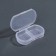 Organizer with a lid of 2 sectric 5.7*3.5*1.3 cm transparent packet nakl QF