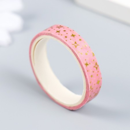 Sticky tape paper "Fashion" set 10 pcs width. 0.8 cm dl. 2 m 8.5x4x1 cm-1