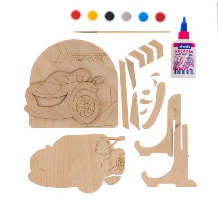 Set for creativity. Wood painting "Rounter"-2