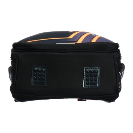 School backpack 38 x 30 x 16 cm, ergonomic back, Stavia "Super Car", black/orange-6