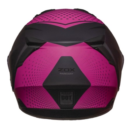Snowmobile helmet Zox Condor Parkway, glass with electric heating, matte, size S, pink, black-2
