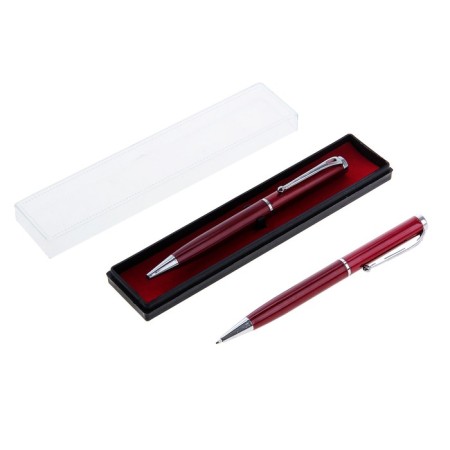 Ballic handle, gift, rotary, in a plastic case, burgundy with silver inserts, "original"-1