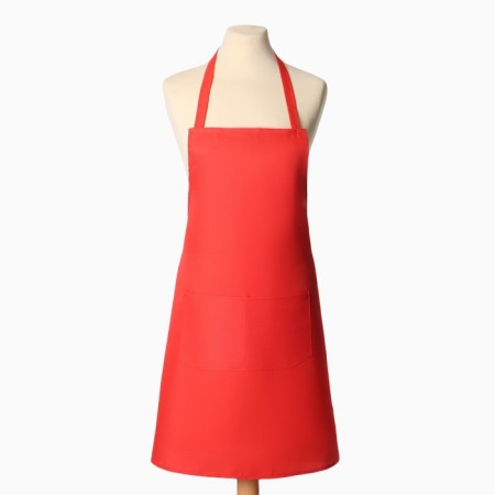 The apron is saved and the color is red, 65*75 cm, 100% p/e-3
