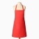 The apron is saved and the color is red, 65*75 cm, 100% p/e