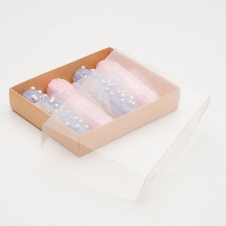 Cardboard box with a transparent lid, Upak Land Craft, 13 x 16 x 4 cm-1